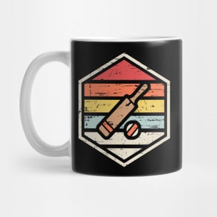 Retro Badge Cricket Mug